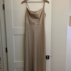 BHLDN Cali Satin Charmeuse Midi Dress